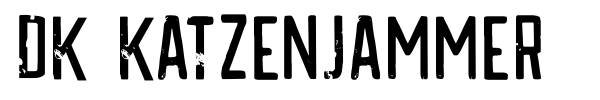 DK Katzenjammer font preview